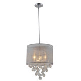 Foust 3 - Light Glass Drum Chandelier