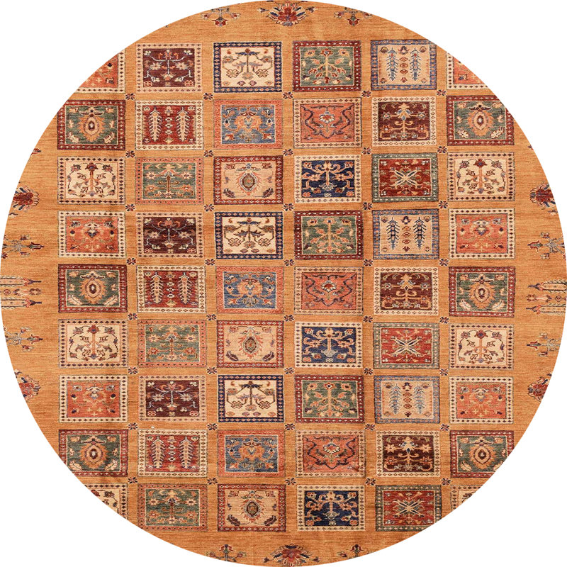 Tapis abstrait moderne 3724, Rond 3 pi