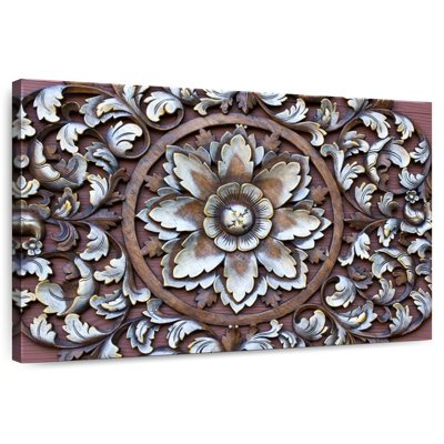 Senne Carved Wood Blossom