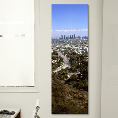 Buildings In A City, Hollywood, City Of Los Angeles, Los Angeles County, California, USA 2010 #3 by Panoramic Images - Unframed Panoramic Gallery-Wrapped Canvas Giclée on Canvas