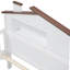 Lit plateforme en bois avec tête de lit en forme de maison-189762601-189762606