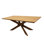 Aryhanna Brad Dining Table in Contemporary Natural Finish on Solid Wood