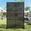Moderne L 47 po x l 16 po x H 72 po en acier galvanisé noir intimité creusée galvanisée (1 paquet)