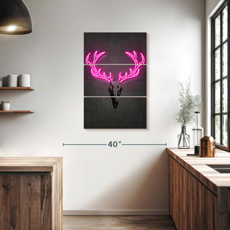 Kerner Deer Skull, 38" H x 24" W