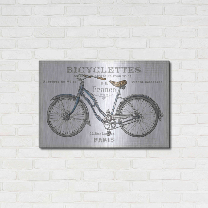 " Bicycles II " by Daphne Brissonnet, 24" H x 36" W
