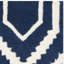 Tapis bleu foncé / ivoire en laine touffeté à la main Deedie-19273773