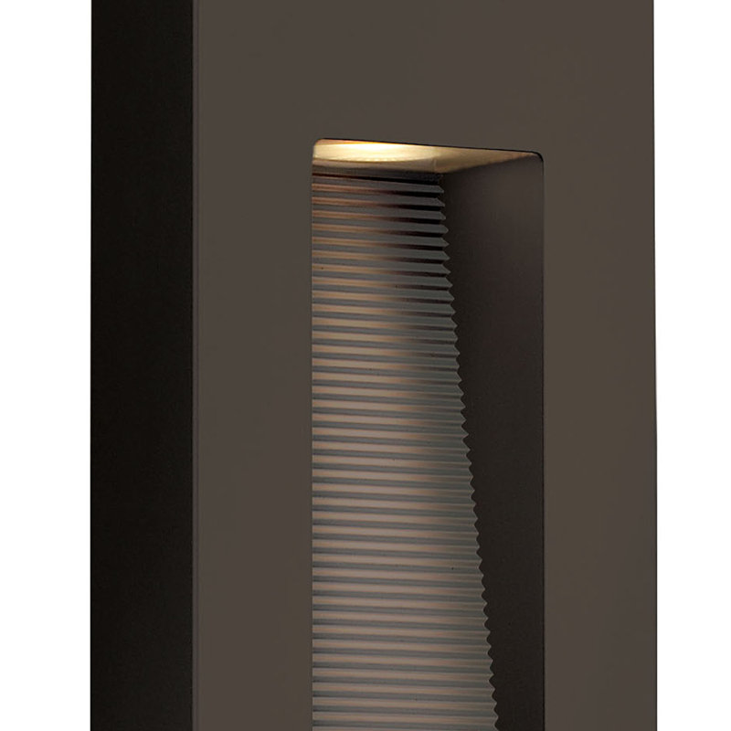 Luna 2 Light Outdoor Flush Mount, Bronze, Small, LED