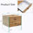 Double-drawer bedside table. The board surface is MDF with wood grain sticker, and both sides are transparent tempered glass. The design is simple and elegant, with excellent storage functions.