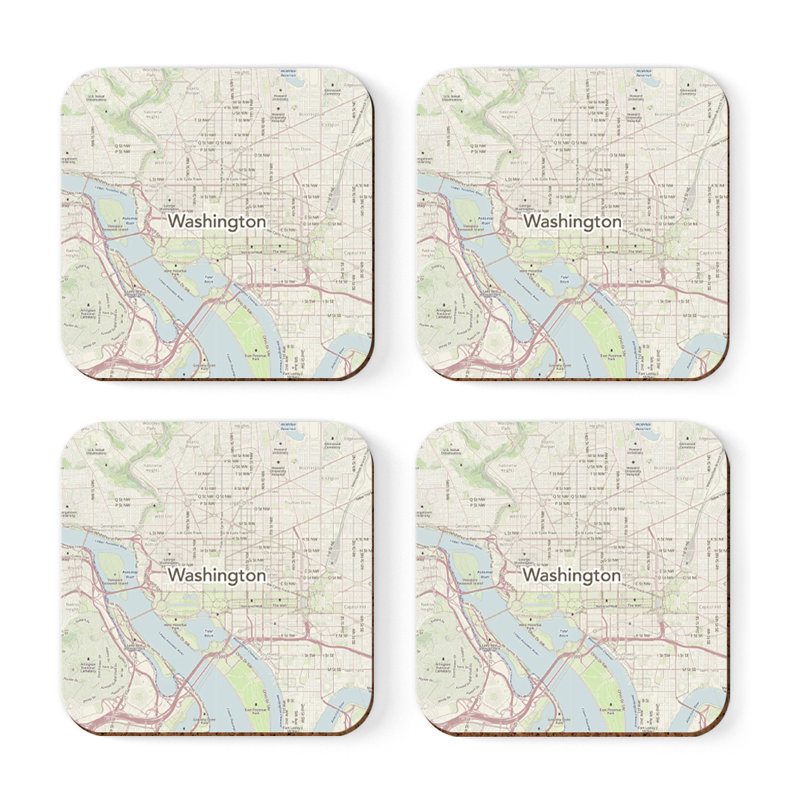Sous-verre carte des États-Unis, Washington