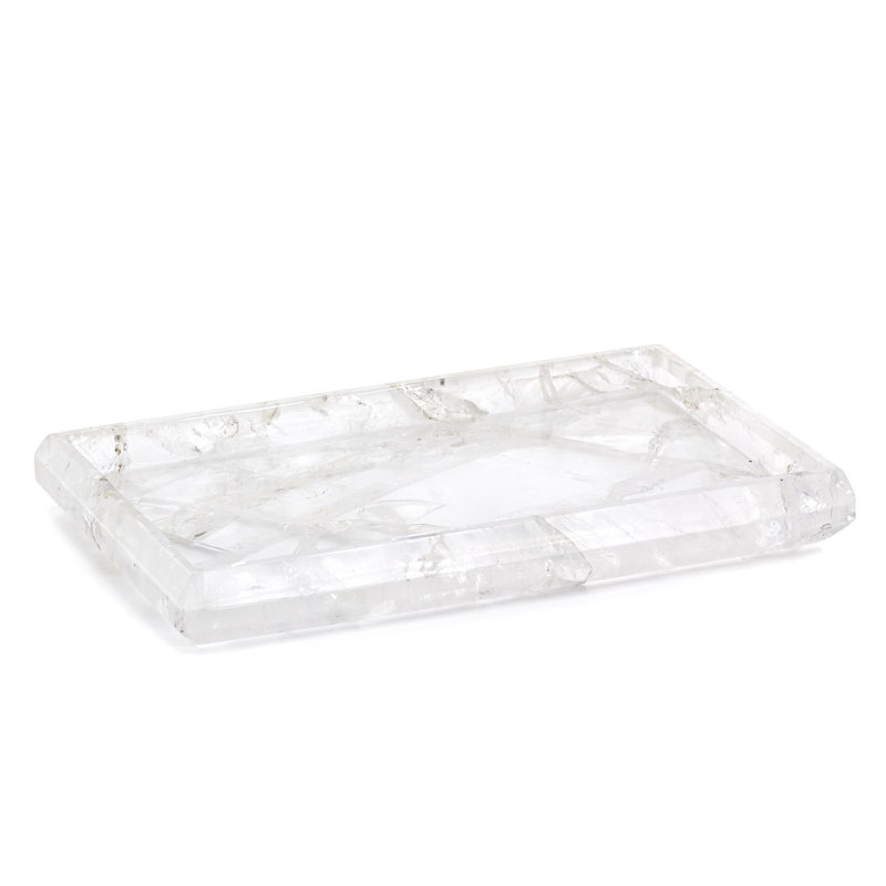 Rockwell Bathroom Tray, Clear