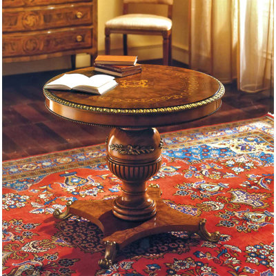 Pedestal End Table