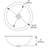Asana Metal Circular Undermount Bathroom Sink
