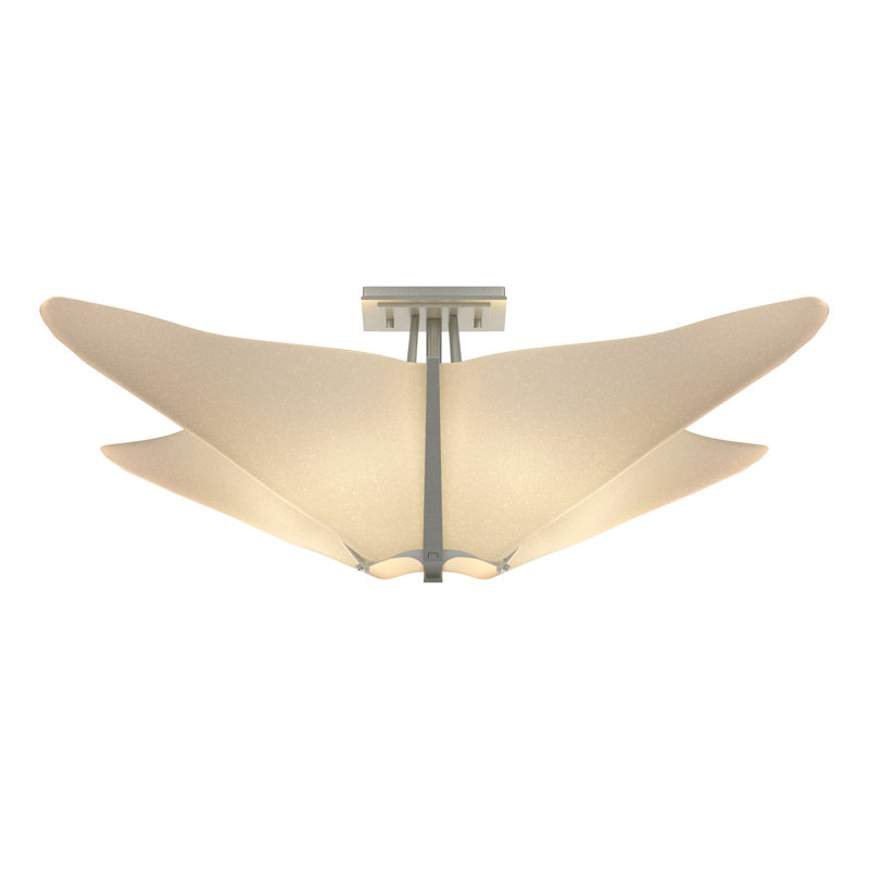 Plafonnier semi-encastré 22,5 po Kirigami, Platine rétro