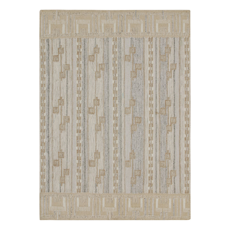 Scandinavian Wool Geometric Area Rug, Rectangle 14' x 20'
