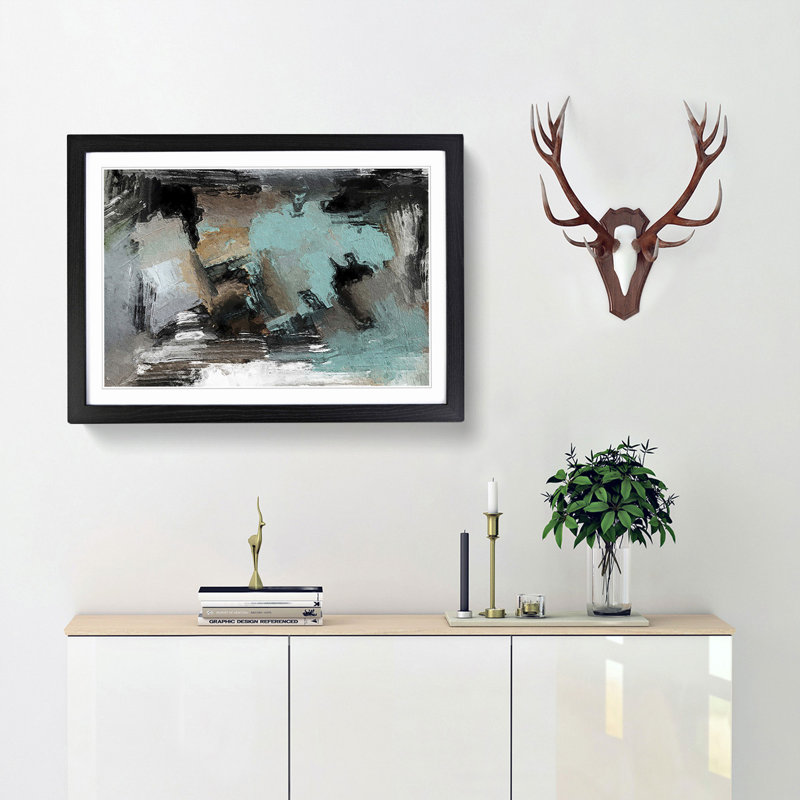 Abstract Vol.280 by S.Johnson - Framed Print, Black Framed, 45cm H x 63cm W x 2cm D