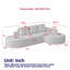 Ensemble de canapé modulaire rembourré en chenille moderne, meubles de salon modulaires en L avec coussins supplémentaires et sièges confortables-886884706-886884704