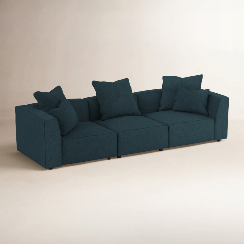 Canapé modulaire Del 117 po, Microfibre Gipsy Teal Performance
