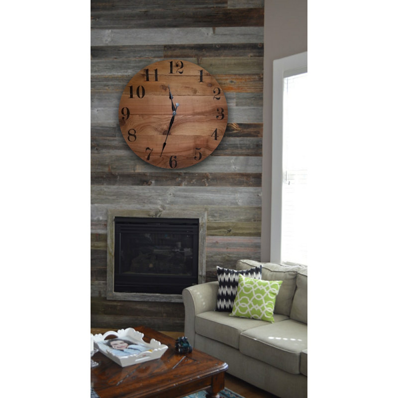 Horloge murale surdimensionnée de style campagnard Starns, Petit