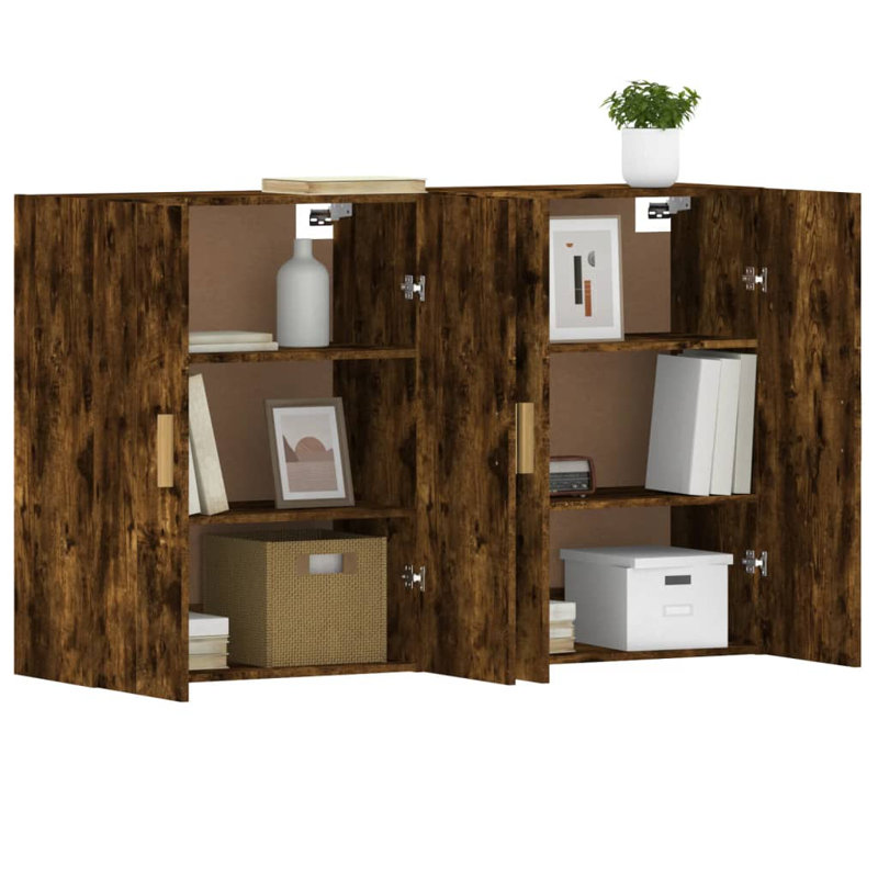 Maytal Bathroom Cabinet, Smoked Oak