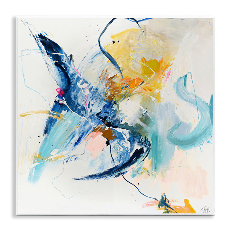 Plaque murale "Confident Blue Abstraction", design par Design Fabrikken