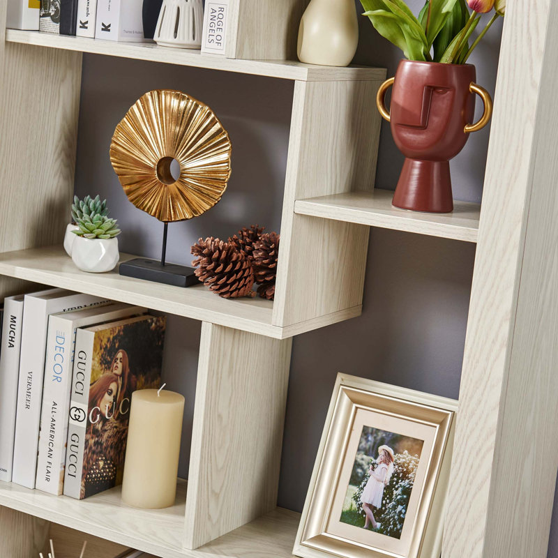 Bibliothèque ouverte en bois Free Combination, Blanc