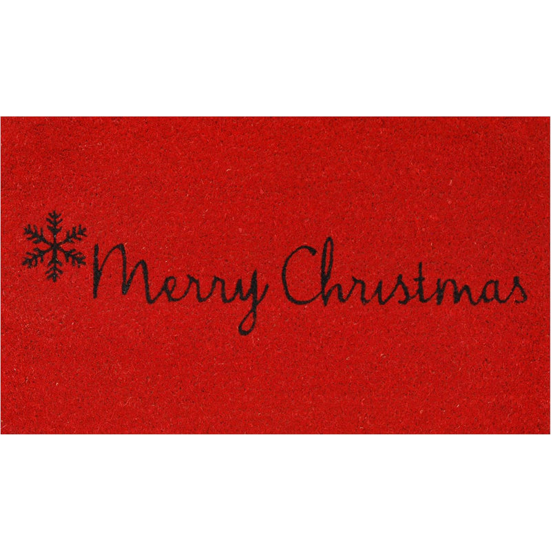 Paillasson 29 po rouge et noir Moir Christmas