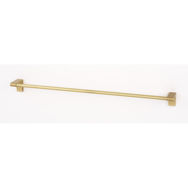 Luna Wall Mounted Towel Bar, Satin Nickel