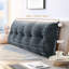 Coussin de tête de lit en fausse fourrure de lapin avec housse amovible, dossier moelleux pour travailler ou lire au lit-117404820-117404824