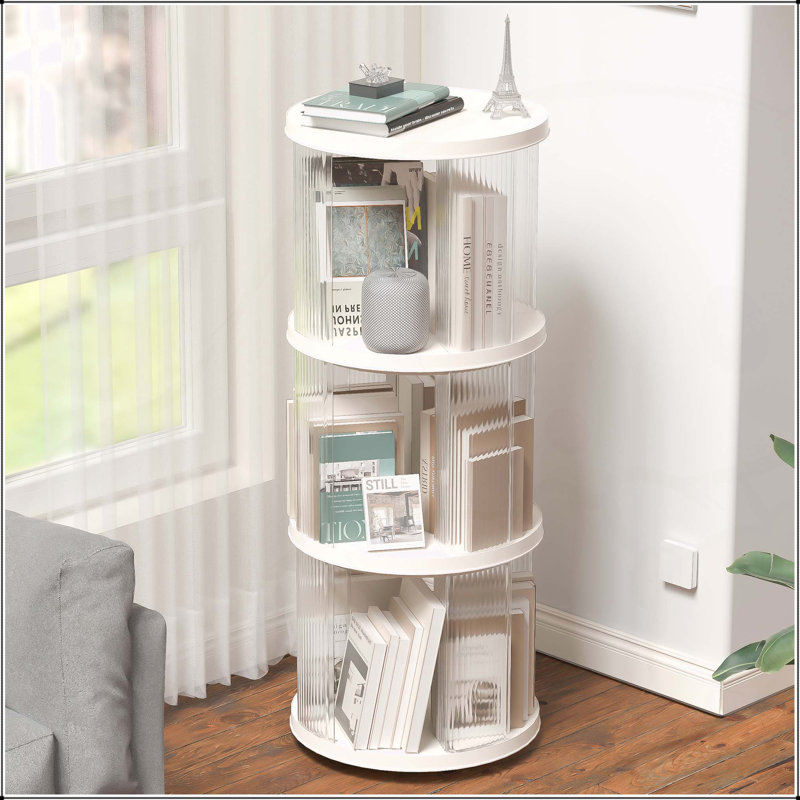 Versatile Rotating Bookshelf for All Ages, Space-Saving and Stylish