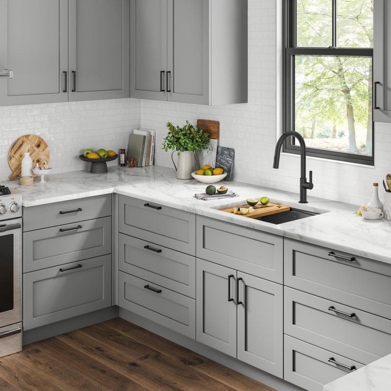 KRAUS Kore™ Undermount Workstation 16 Gauge Black Stainless Steel Single Bowl Kitchen Sink in PVD Gunmetal Finish