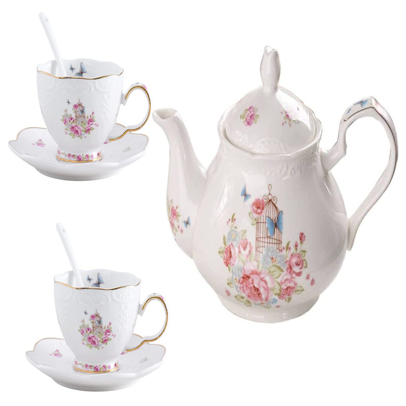 Rosalind Wheeler Eelko 900ml Teapot Set