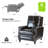 Andrena Genuine Leather Recliner with Nailhead Trim-1743651069