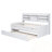 Twin Size daybed with Built-in Bookshelves, Three Storage Drawers and Trundle-1310222802