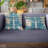 Contemporary Art Abstract Linen Outdoor Reversible Throw Pillow-101084715