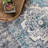 Luella Vintage Medallion Gray/Ivory Rug-1459707844