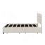 Lit plateforme tapissier confortable avec lit gigogne et deux grands tiroirs pour une chambre propre et spacieuse