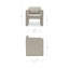 Harris Accent Chair Black And Beige Weave-263813050