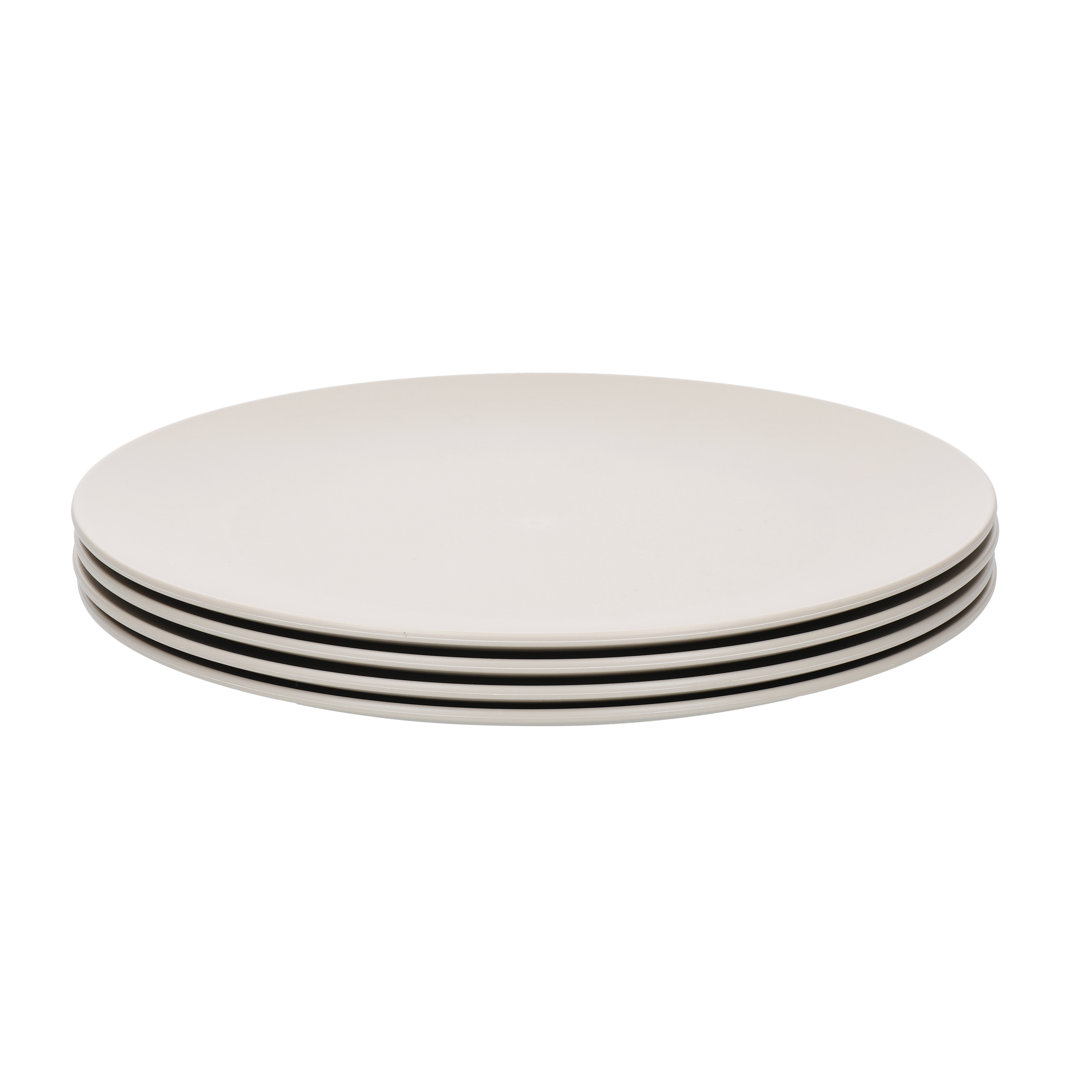Natural Elements Eco-Friendly Recycled Plastic Side Plates - Set of 4, 20cm