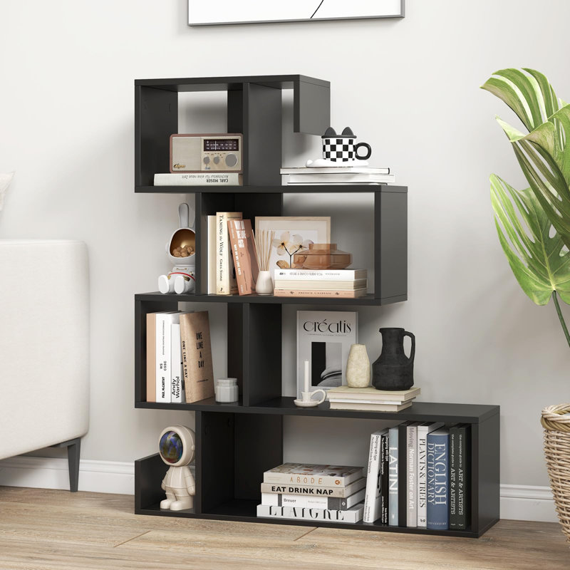 100cm H x 80cm W Standard Bookcase, Black