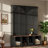 Farmhouse Hall Tree With 4 Hidden Hanging Hooks, Seating Bench, Storage Cabinet And Open Compartment-1752741529