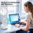 Desk Fan Clip On With Lights USB Rechargeable 5 Level Speed Air Flow Portable Personal Mini Fan-110407372