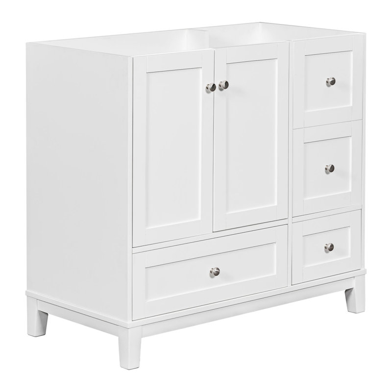 17.50'' Single Bathroom Vanity Base Only, White