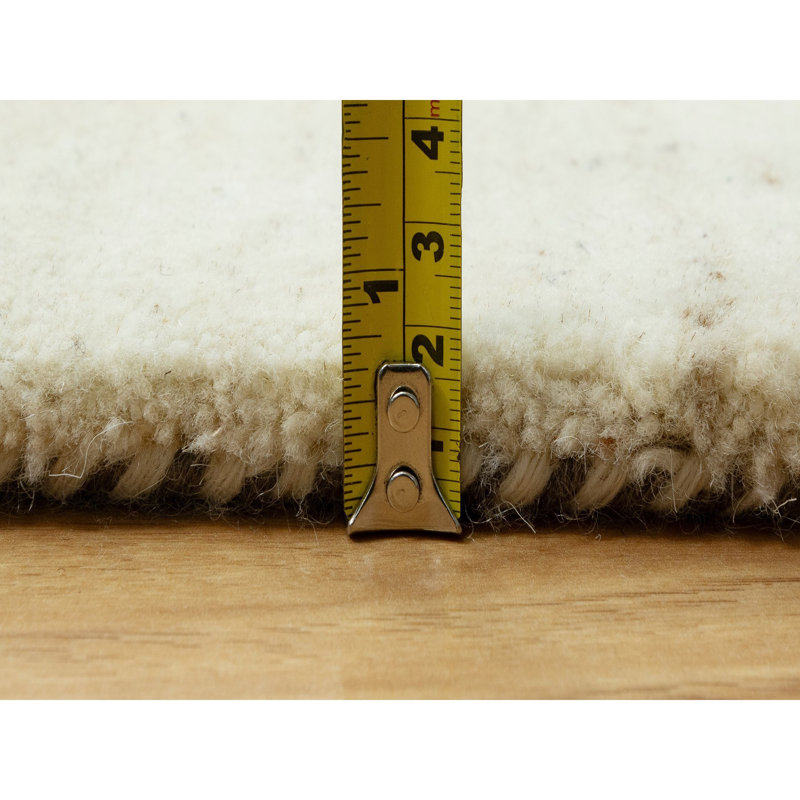 Cantres One-of-a-Kind Rectangle 10'1" X 14'2" New Age Wool Area Rug Ivory