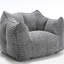 Fauteuil à billes carré en chenille - avec mousse haute résilience pour se détendre dans la chambre à coucher, le salon, la chambre de bébé du centre commercial-131468747