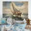 Voilier dans le vent I - impression sur bois sans cadre-1347149124