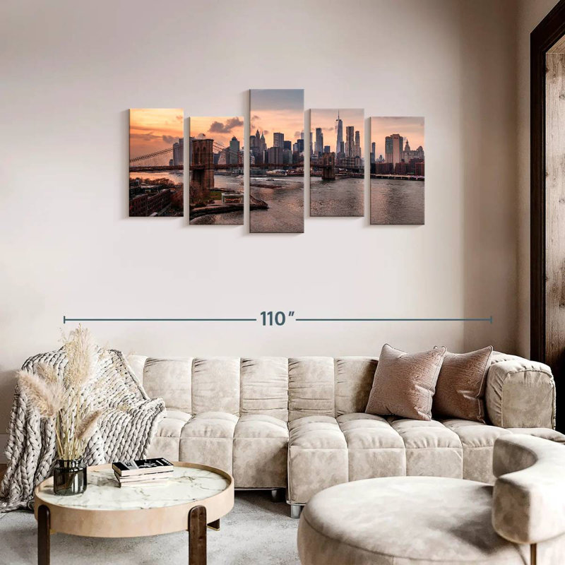 Senne Brooklyn Dusk, 37" H x 74" W