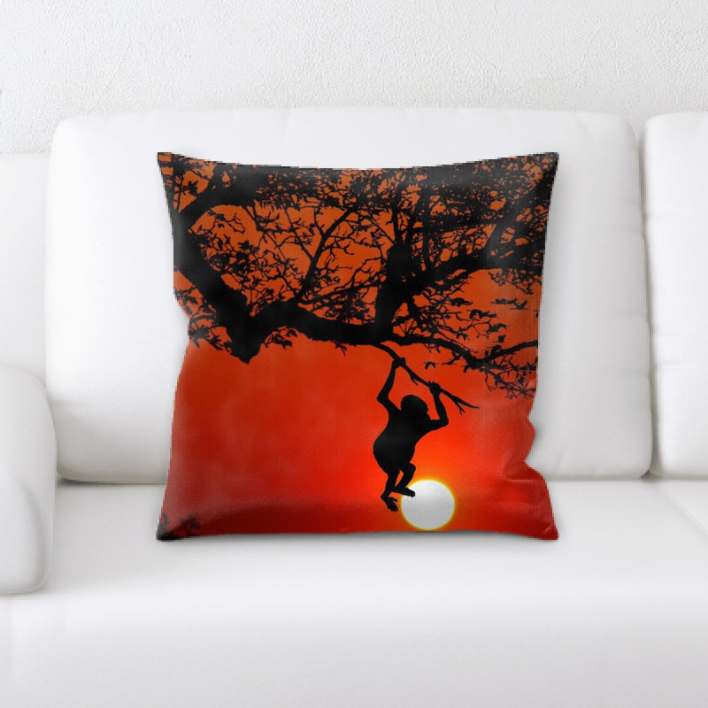 Monkey Throw Pillow