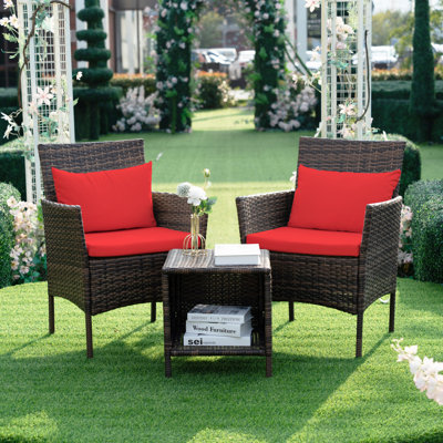 Ensemble de conversation pour patio avec coussins 2 personnes Nagey
