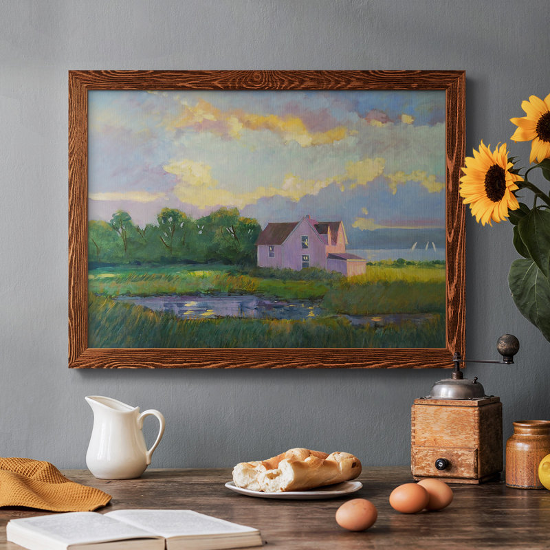 " The Cape ", Maple Framed, 14" H x 20" W x 1.5" D