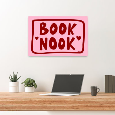 Cozy Book Nook Minimalist Abstract Contemporary Wall Art